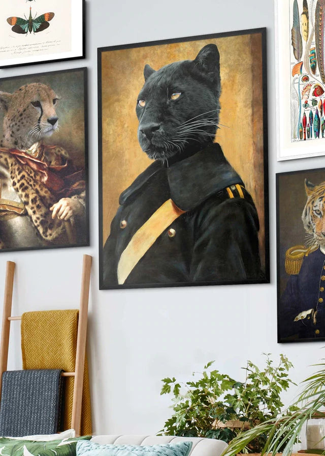 Black Panther Portrait Print