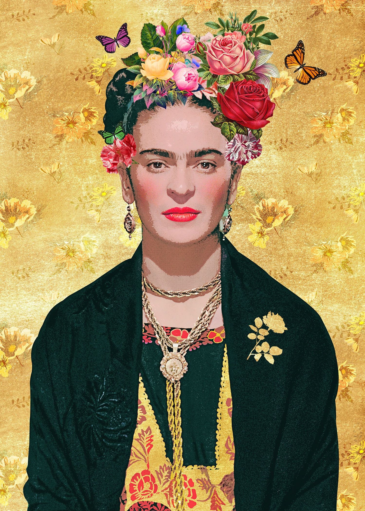 Frida kahlo 2025 gold necklace